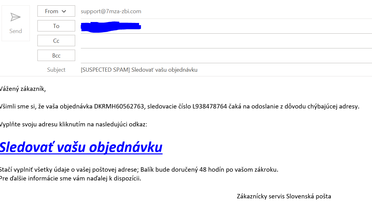 Phishingový e-mail